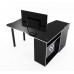 Угловой геймерский стол Comfy-Home Kano-2 черный + белый