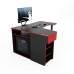 Угловой геймерский стол Comfy-Home Kano-2 черный + красный