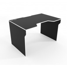 Геймерский стол Comfy-Home Lyu Kan черный с белой кромкой