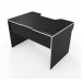 Геймерский стол Comfy-Home Lyu Kan черный с белой кромкой Геймерский стол Comfy-Home Lyu Kan черный с белой кромкой