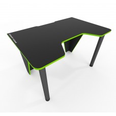 Геймерский стол Comfy-Home Frost черный с кромкой лайм