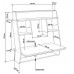 Навесной компьютерный стол AirTable-III Comfy-Home белый