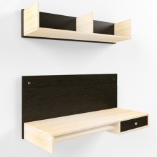 Навесной компьютерный стол AirTable R1 Kit Comfy-Home венге+дуб молочный