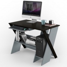 Компьютерный стол Zhuk Comfy-Home венге+алюминий