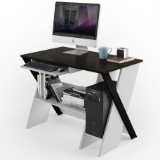 Компьютерный стол Zhuk Comfy-Home венге+белый