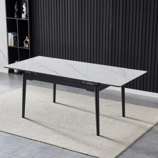 Стол Bonn II Ceramic белый глянец Intarsio