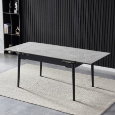 Стол Bonn II Ceramic серый глянец Intarsio