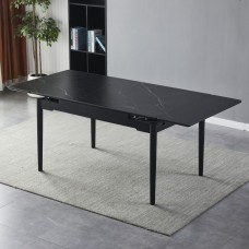 Стол Bonn II Ceramic черный мат Intarsio