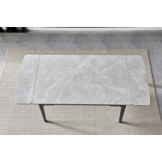 Стол Bonn Ceramic серый глянец Intarsio