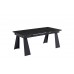 Стол Arnold Ceramic 180(240)x90 Wic dark grey мат/черный каркас Intarsio