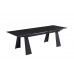 Стол Arnold Ceramic 180(240)x90 Wic dark grey мат/черный каркас Intarsio