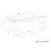 Стол Arnold Ceramic 180(240)x90 Wic dark grey мат/черный каркас Intarsio