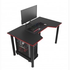 Геймерский стол Gamer-3 Zeus черный с красной кромкой